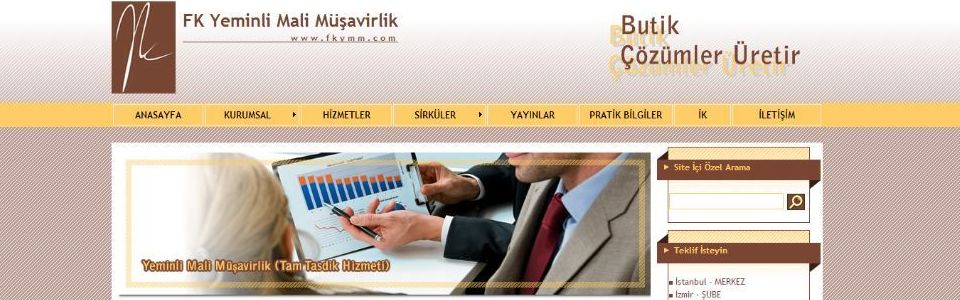 FKYMM Yeminli Mali Müşavirlik Web Sitesi